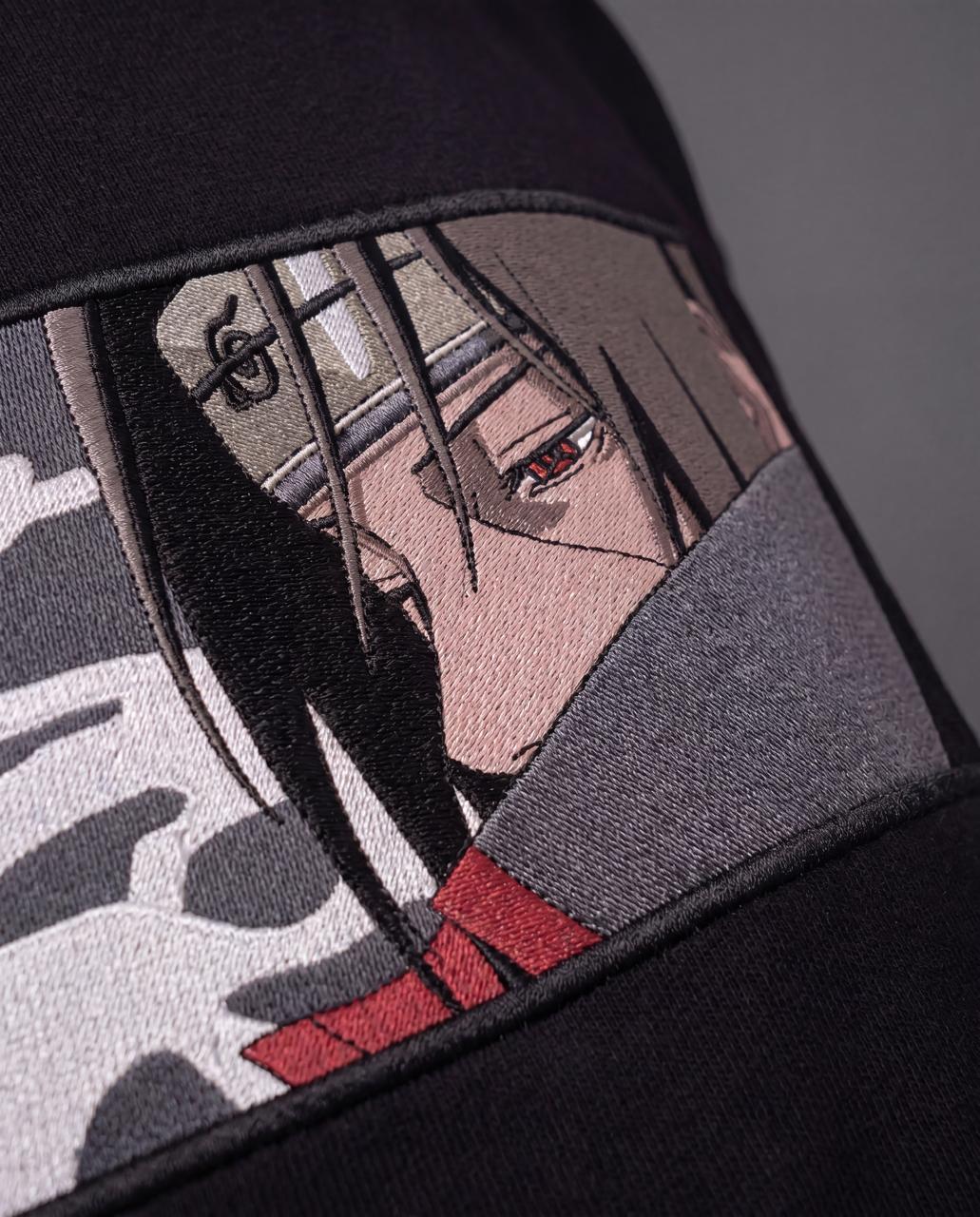 Itachi Uchiha Signature Embroidery Heavyweight Tee (260 GSM)