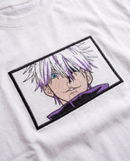 Gojo Satoru Signature Embroidery Heavyweight Tee (White) (260 GSM)