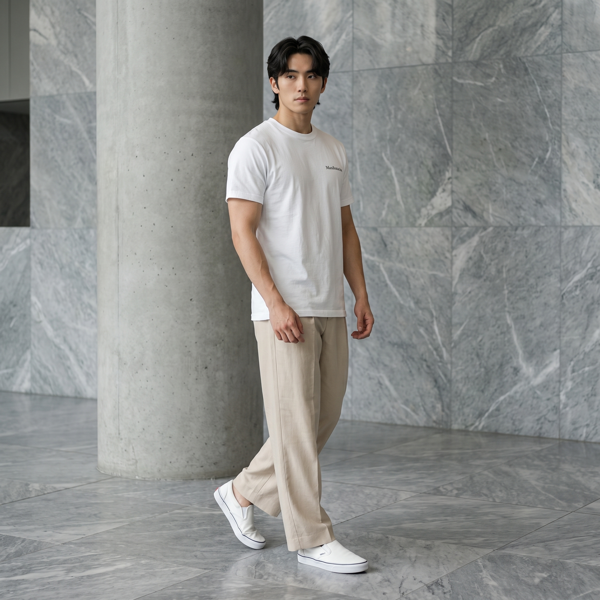 Manifestación 11:11 Embroidered T-Shirt – Crisp White