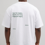 Sovereign Heavyweight Embroidered Oversized T-Shirt – Crisp White